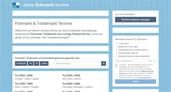 Desktop Screenshot of meine-flohmarkt-termine.de