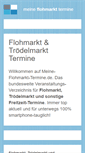 Mobile Screenshot of meine-flohmarkt-termine.de