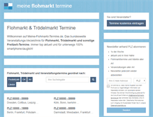 Tablet Screenshot of meine-flohmarkt-termine.de